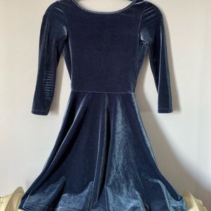 American Apparel backless velvet dress S